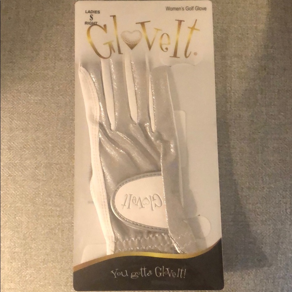 GloveIt silver bling ladies small right glove golf